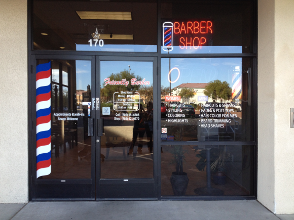 Another Entrace View to Friendly Barber